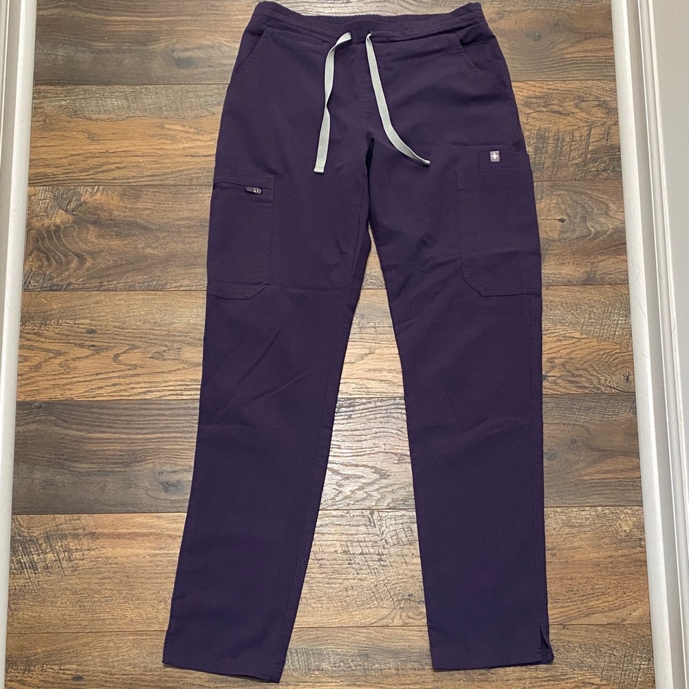 Figs Yola dark purple Scrub Bottoms